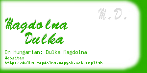 magdolna dulka business card